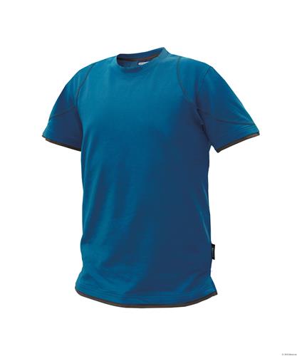 Dassy t-shirt kinetic azuurblauw grijs xl