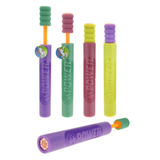 Waterspuit power foam deluxe 38cm assorti | 4 stuks