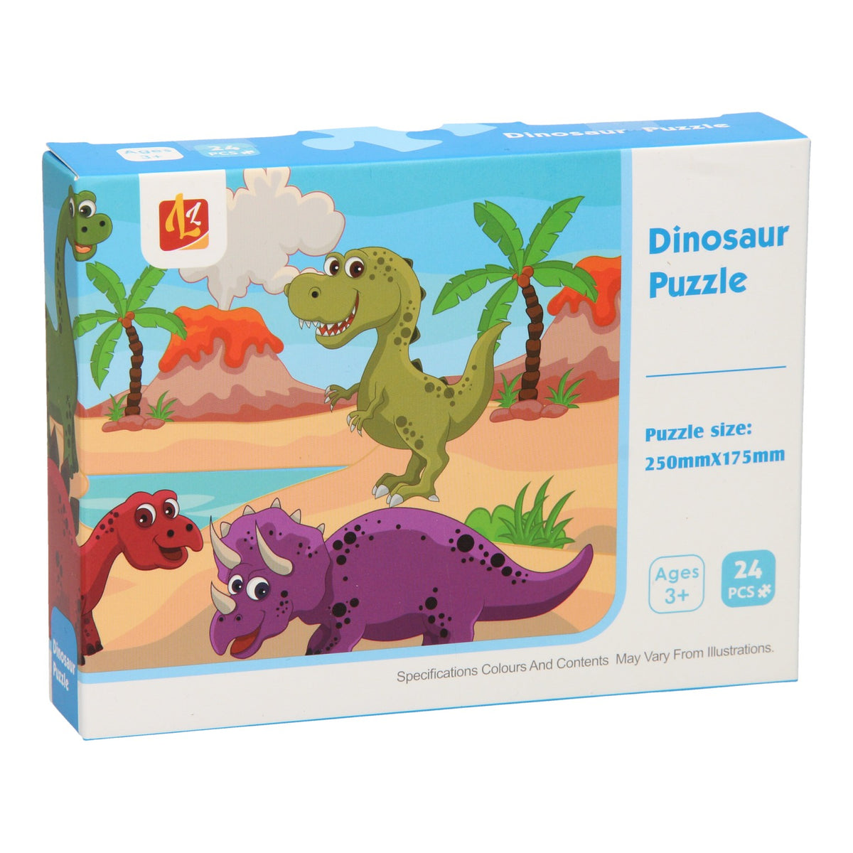 Puzzel dino's, 24st.