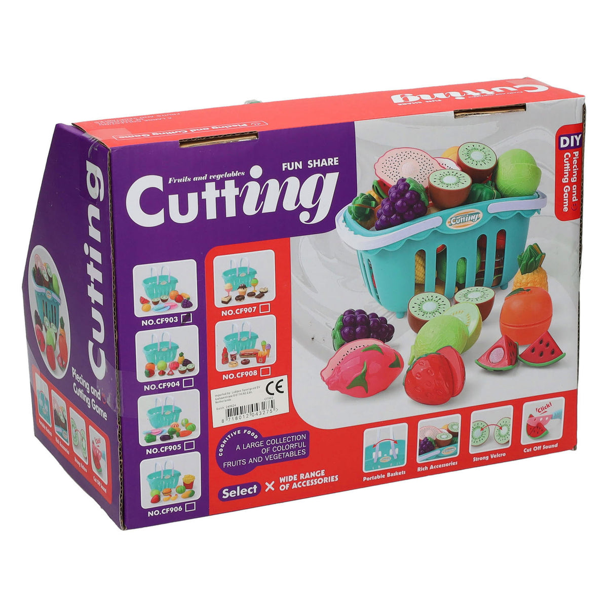 Snijfruit in winkelmand