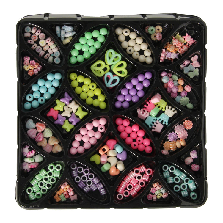 Sieraden maken kralenset pastelkleuren