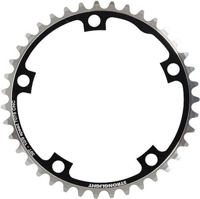 Stronglight kettingblad zircal 7075 t6 chainring 7075t6 black 130 mm lochkr. 39z.