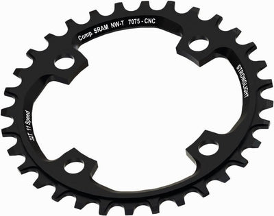 Stronglight kettingblad chain ring 38t bcd 104 alu black