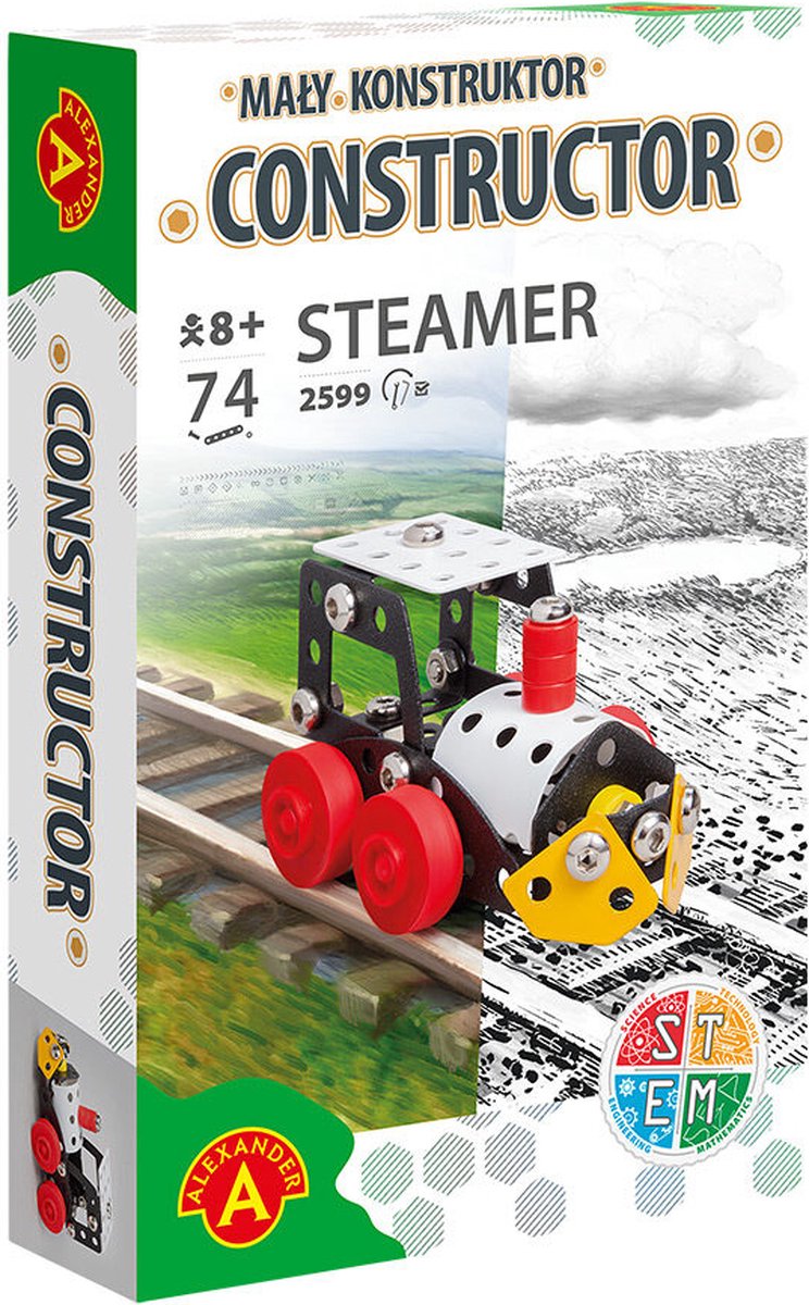 Alexander toys constructor - stoomwals (stoommachine) - 74st