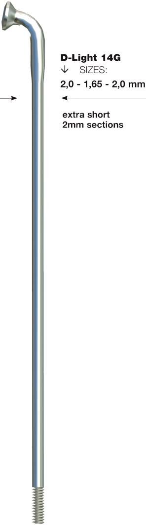 Sapim spaak d-light spoke d-loght sst db 2x1,65x260mm b