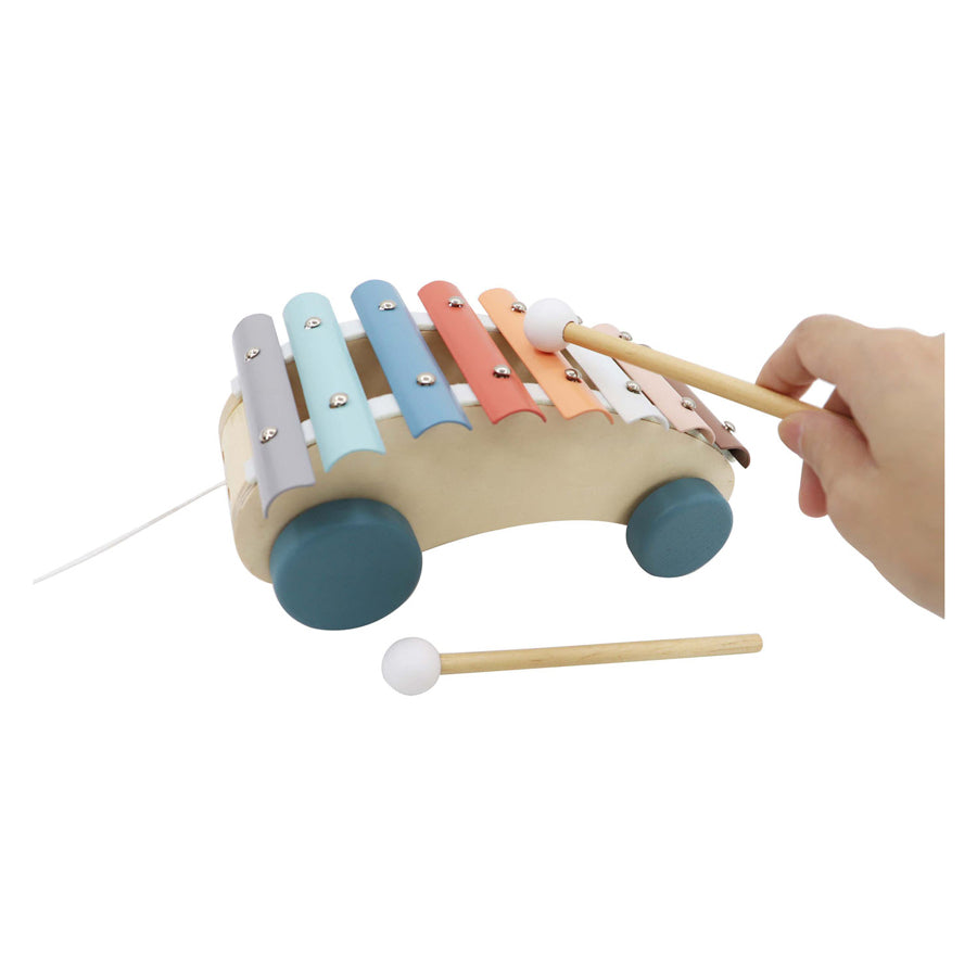Houten trekvoertuig xylofoon