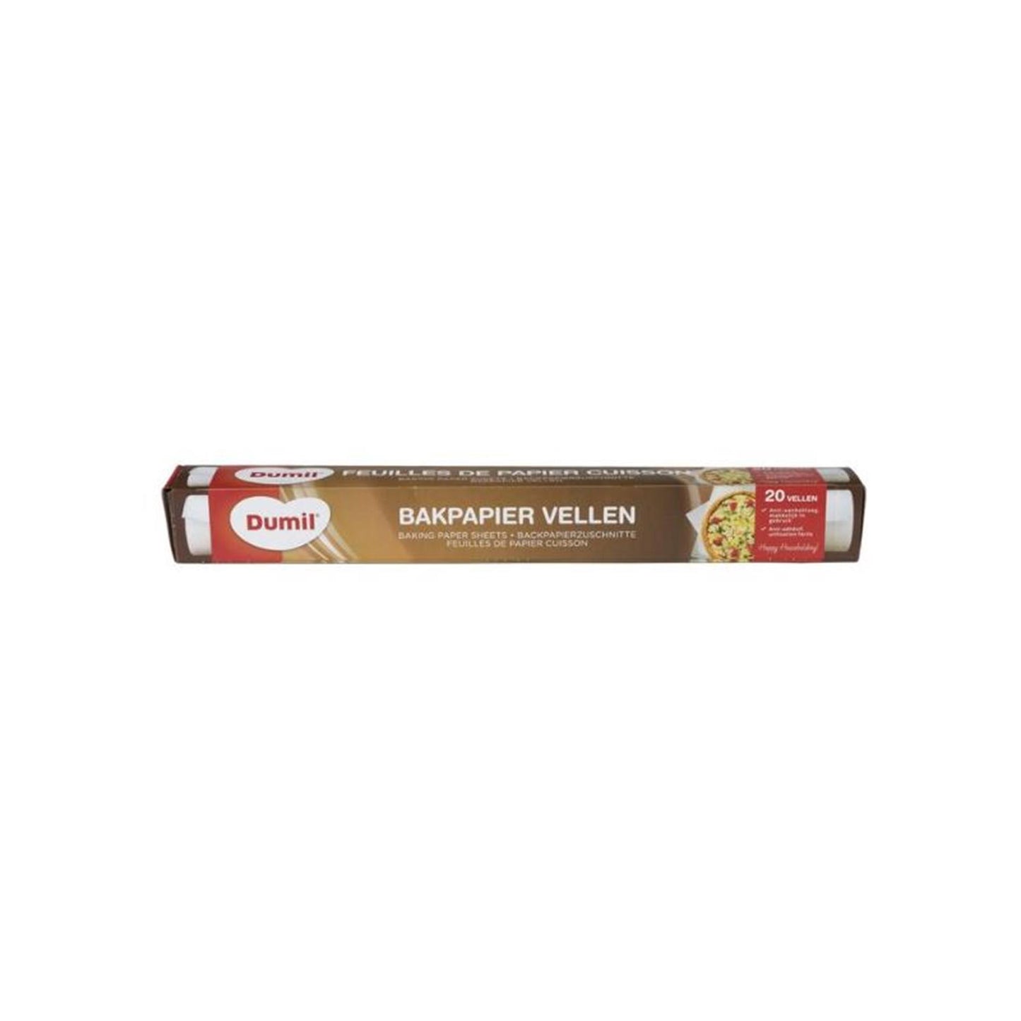 Dumil bruin bakpapier 8m 20 vellen