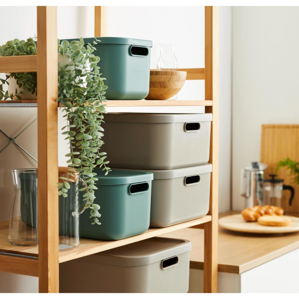 Rotho albula decoratie opbergbox 20l antraciet