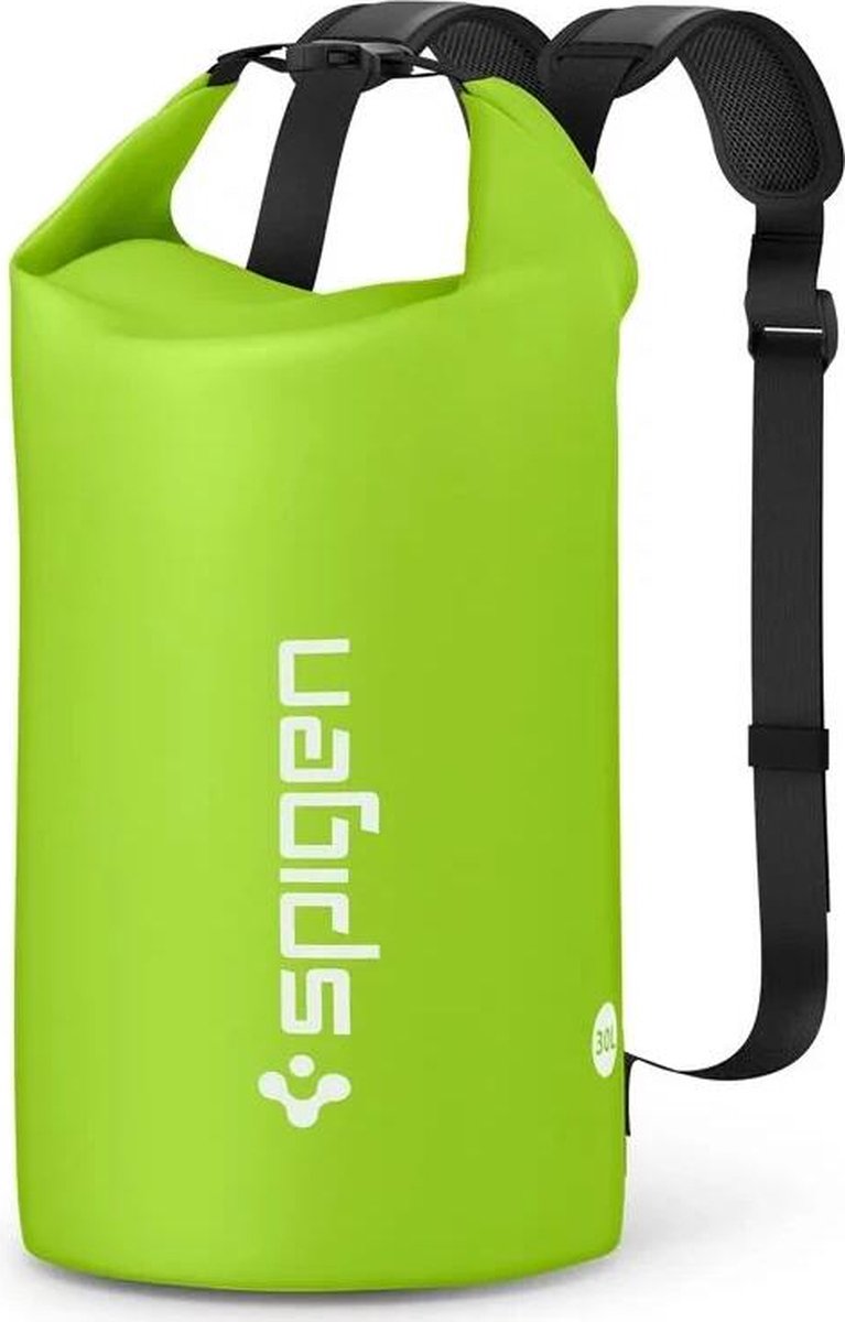 Spigen aqua shield waterdichte tas 30l voor buiten kamperen water groen