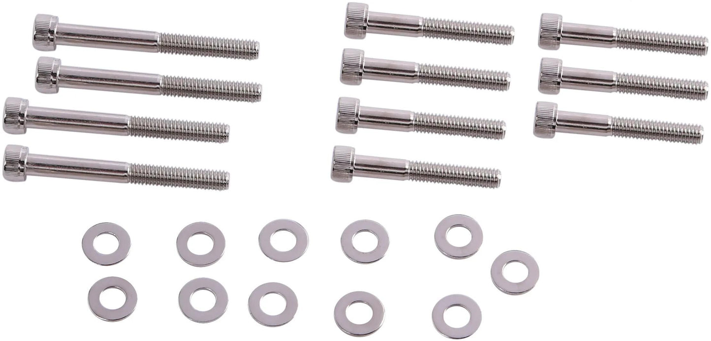 Tnt motordeckelschraubensatz screw set engine cover peugeot 50 chrome