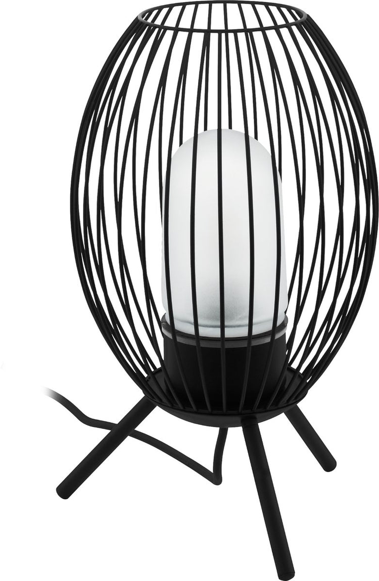 Eglo fusignano tafellamp buiten - e27 - 41 cm - zwart wit