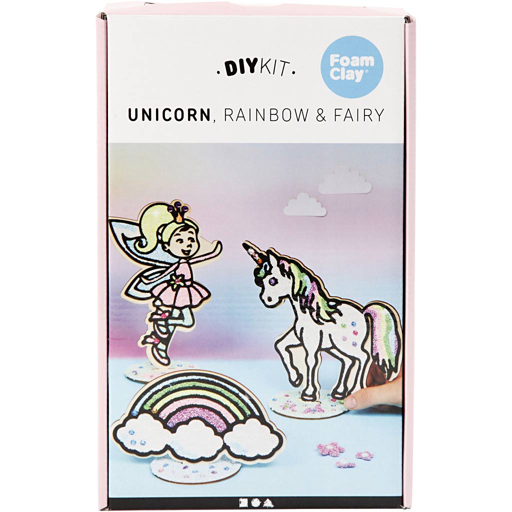 Foam clay unicorn, 1 set