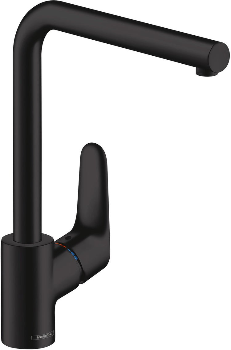 Hansgrohe focus m41 - keukenmengkraan - ééngreeps bediening - 280mm - mat zwart