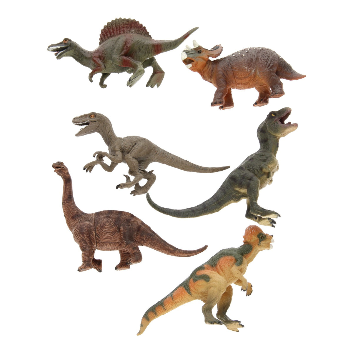 Dinosaurus luxe speelset, 6st.