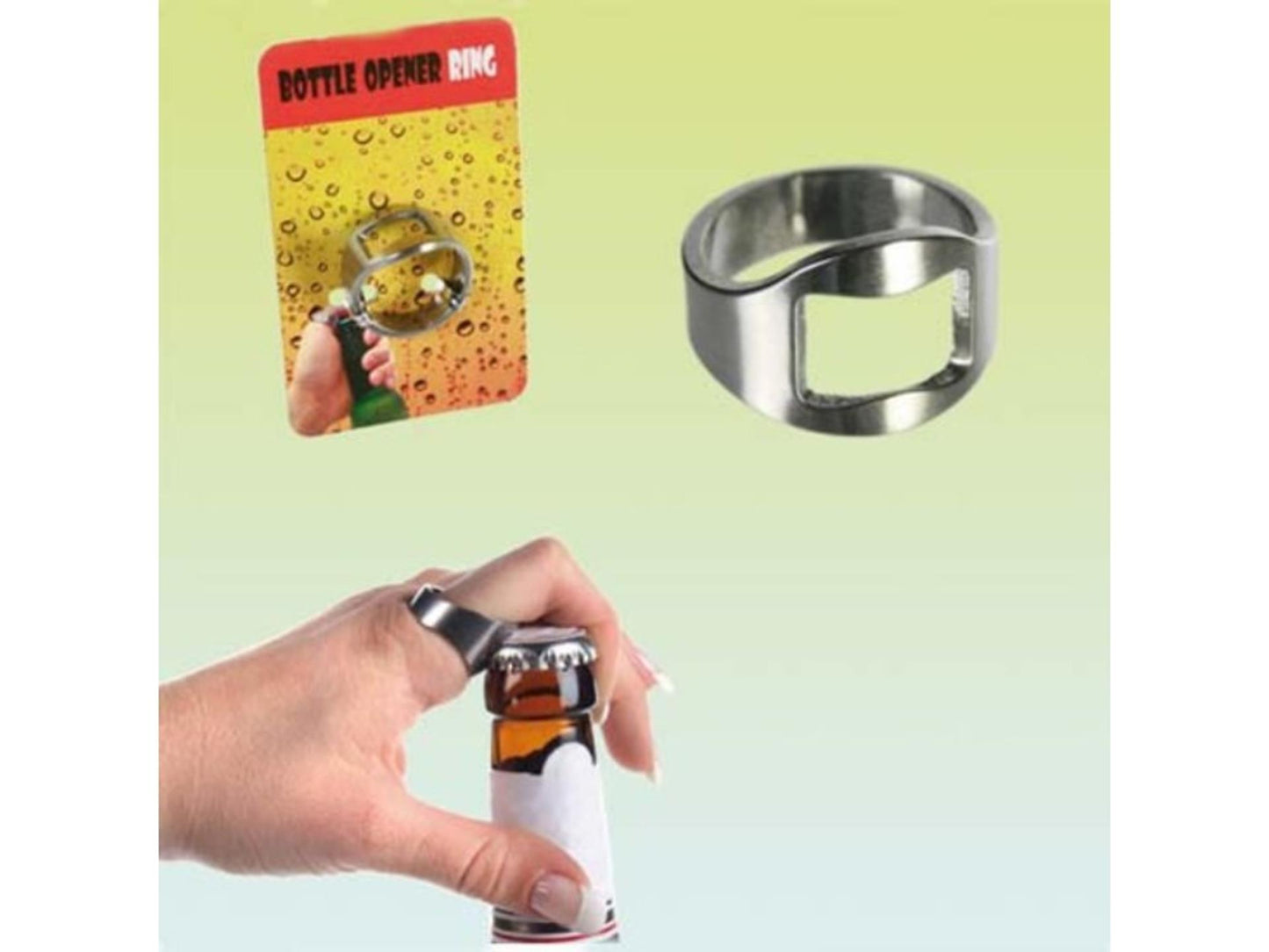 Ring als flesopener voor bijvoorbeel bierflesjes