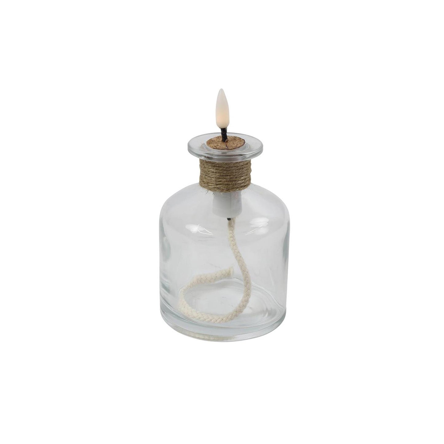 Countryfield led olielamp hoog lyon helder glas ø8xh14,5cm
