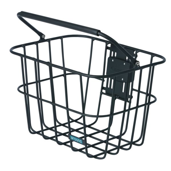 Around fietsmand ace afneembaar incl.montageplaat voor klick-fix adapter - mat zwart