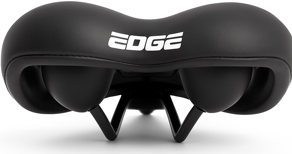 Edge Fietszadel City Rental zwart (op kaart)