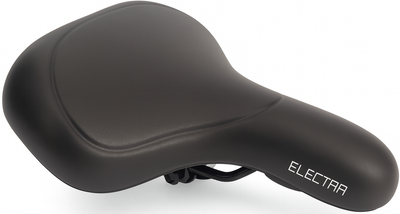 Edge fietszadel e-bike electra met handgreep en opbergruimte voor de apple air tag - zwart