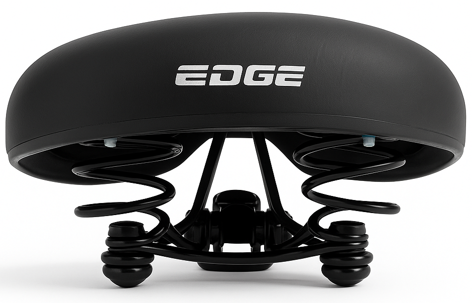 Edge Fietszadel City zwart (werkplaatsverpakking)