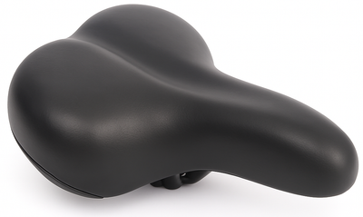 Edge fietszadel city soft incl. zadelstrop - zwart