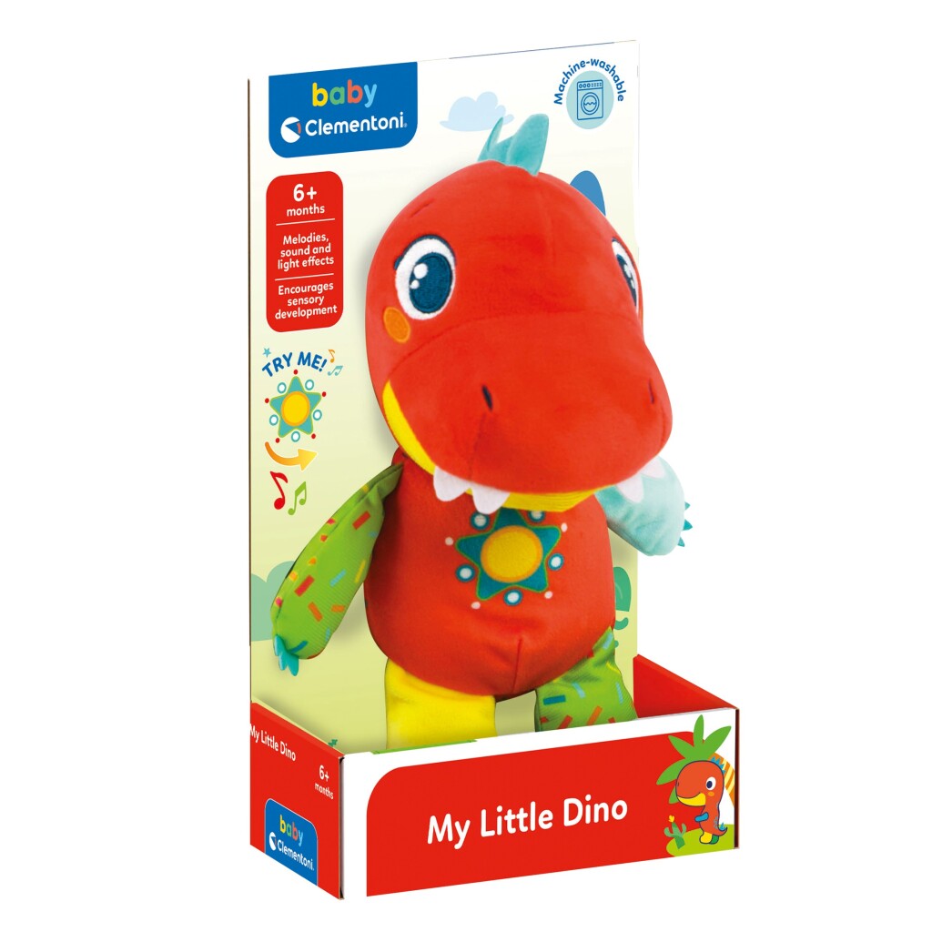 Clementoni baby my little dino knuffel + geluid
