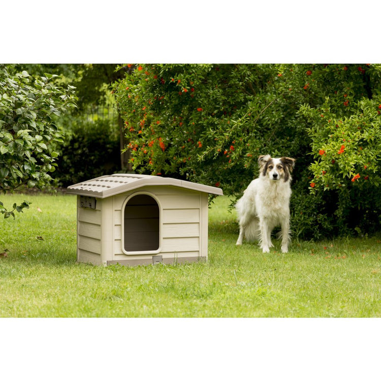 Bama pet cuccia hondenhok 89x75x62 cm beige taupe