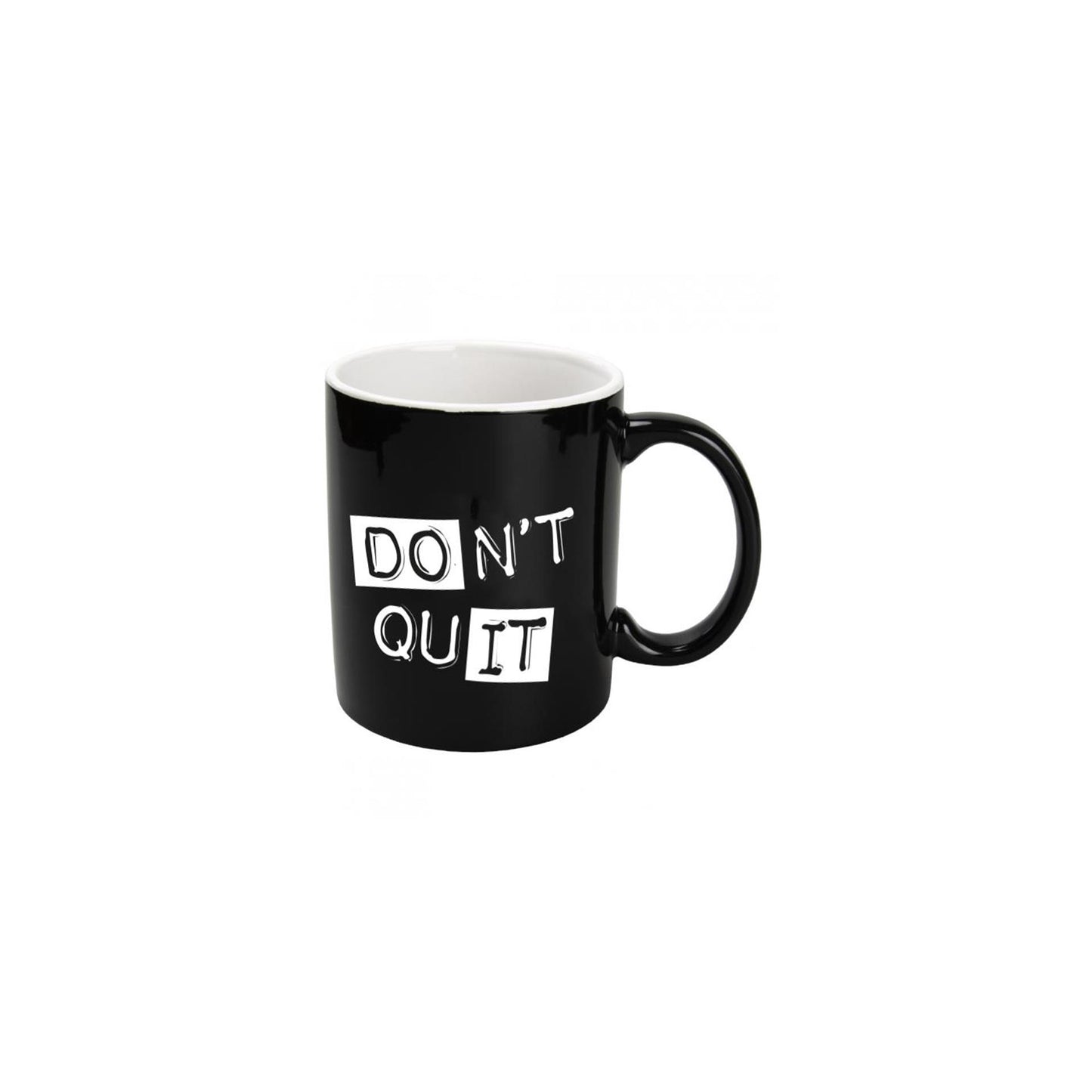 Paperdreams zwart wit mug - don't quit - keramiek 400ml