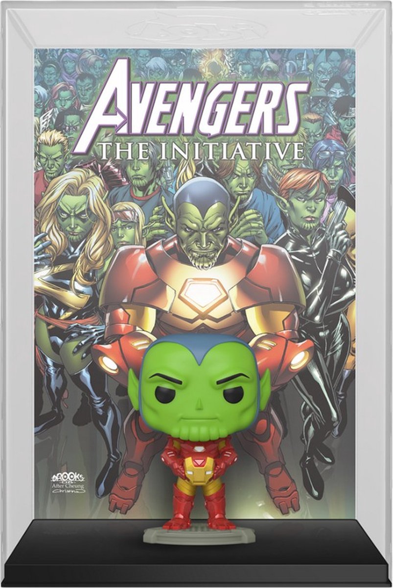Funko pop! comic cover: marvel - iron man skrull - confidential