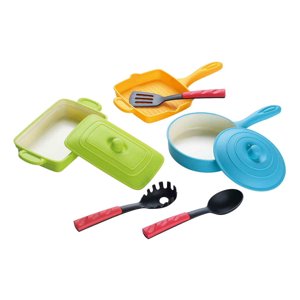 Playgo grilpannen set met accessoires - 8dlg.