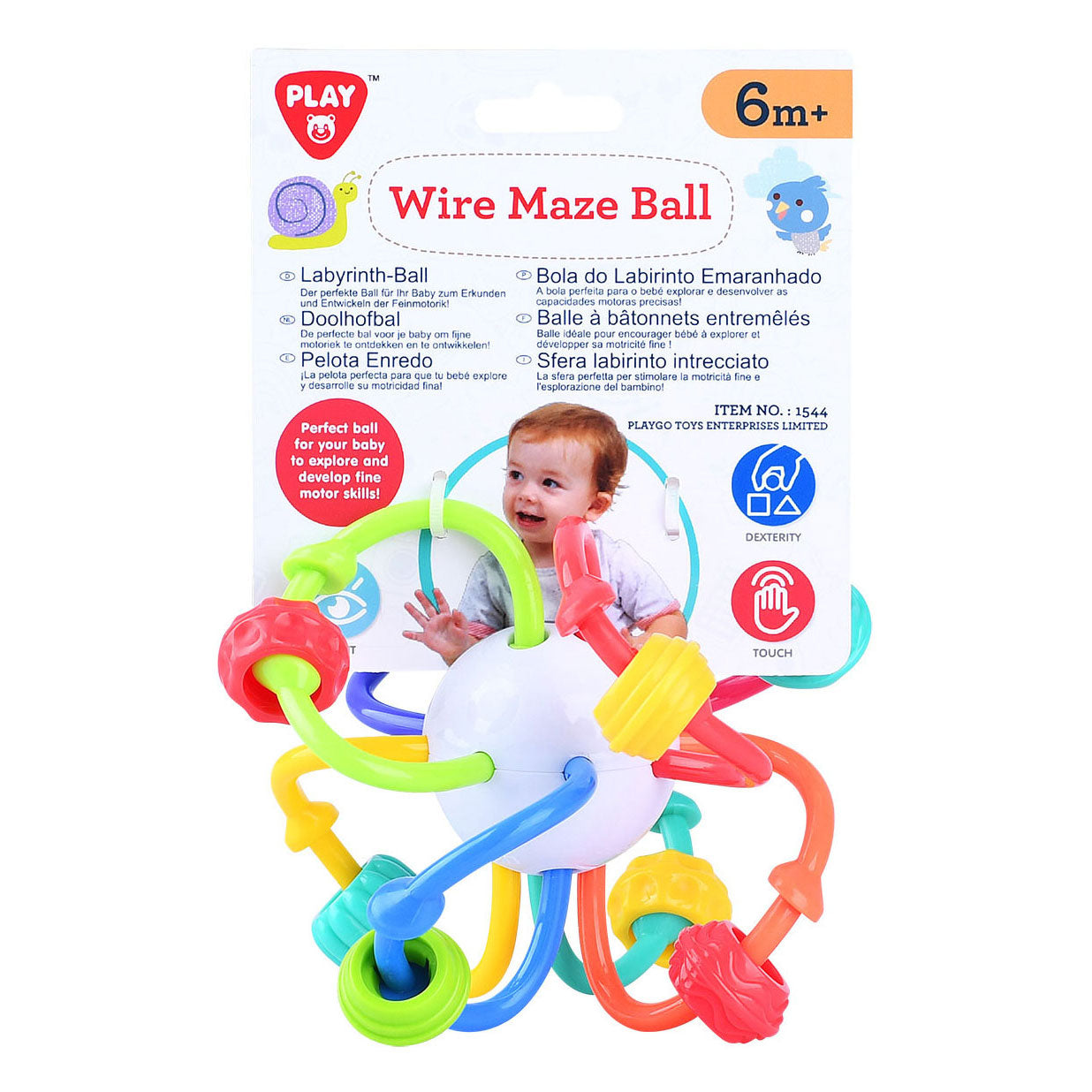 Playgo - doolhofbal - perfecte bal voor je baby om fijne motoriek te ontdekken en te ontwikkelen!