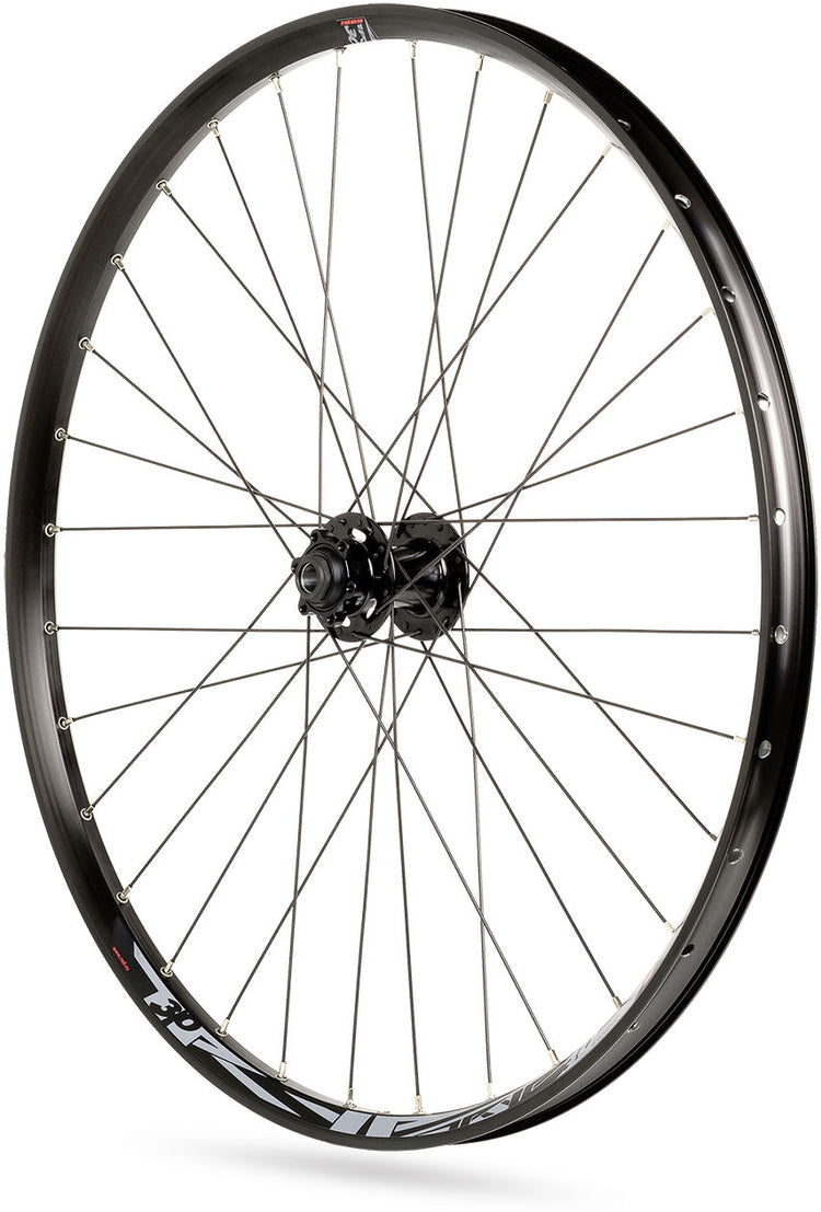 Rodi wielset tryp 25 29 met steekas 15x100 en 9x135 - 6 bouts remschijfbevestiging - 8 9 10 11 speed - zwart