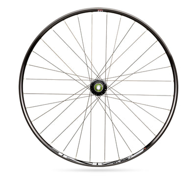 Rodi wielset tryp 25 27.5 voor steekas 15x100 en snelspanner 9x135 - 6 bouts remschijfbevestiging - 8 9 10 11 speed - zwart