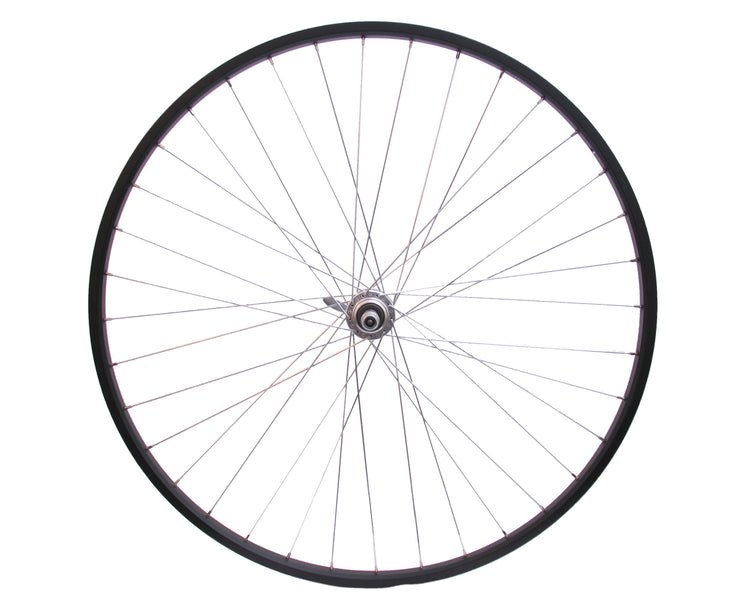Achterwiel 28 x 1 4 aluminium freewheel qr - zwart