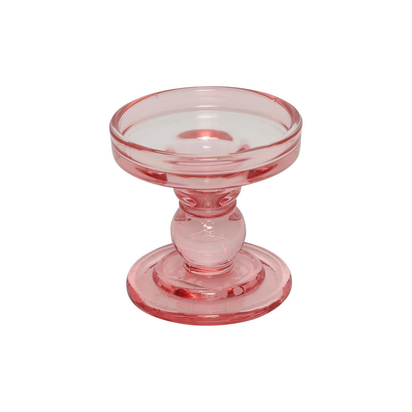 Countryfield cleo kandelaar donker roze 8,5x8,5x8,5cm