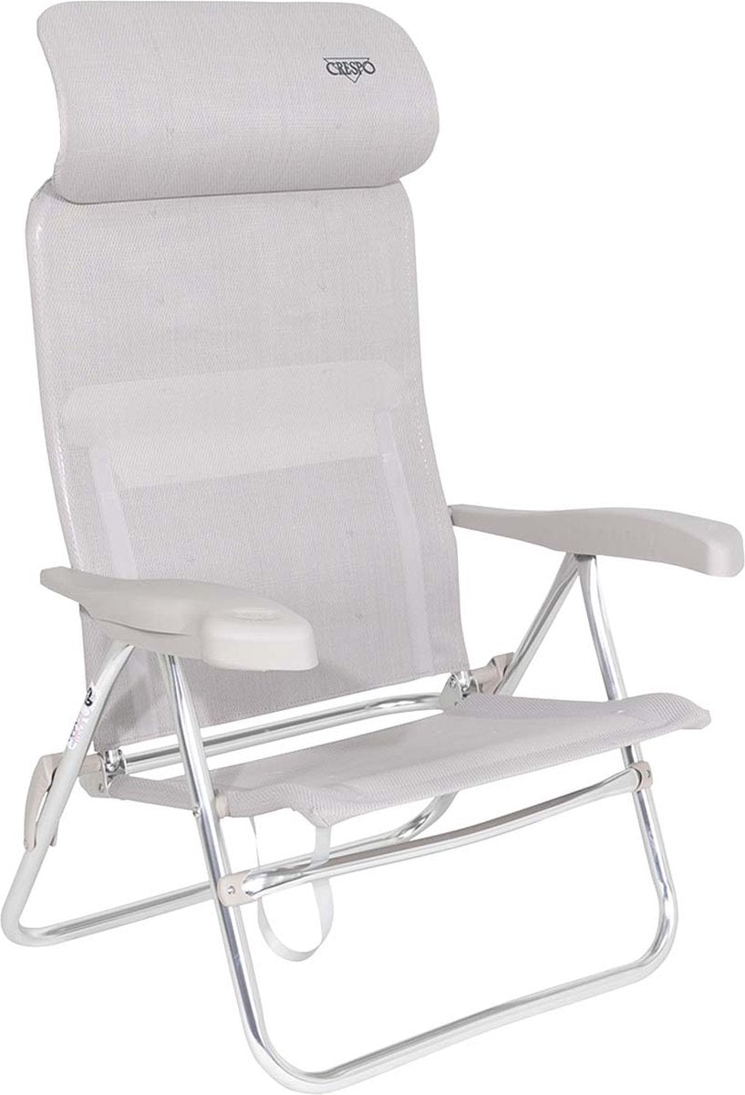 Crespo - strandstoel - al 205 - compact - licht grijs