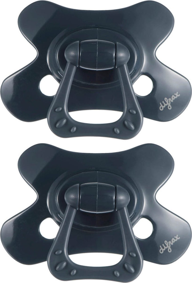 Difrax fopspeen natural - 18+ maanden - donkerblauw - 2 stuks