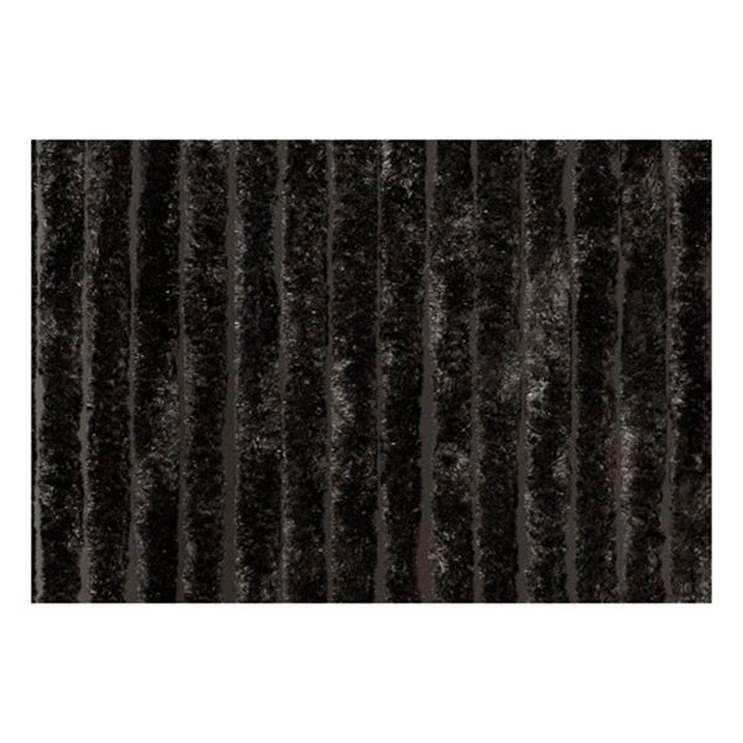 Wicotex kattenstaart deurgordijn 90x220 zwart 100% polypropyleen