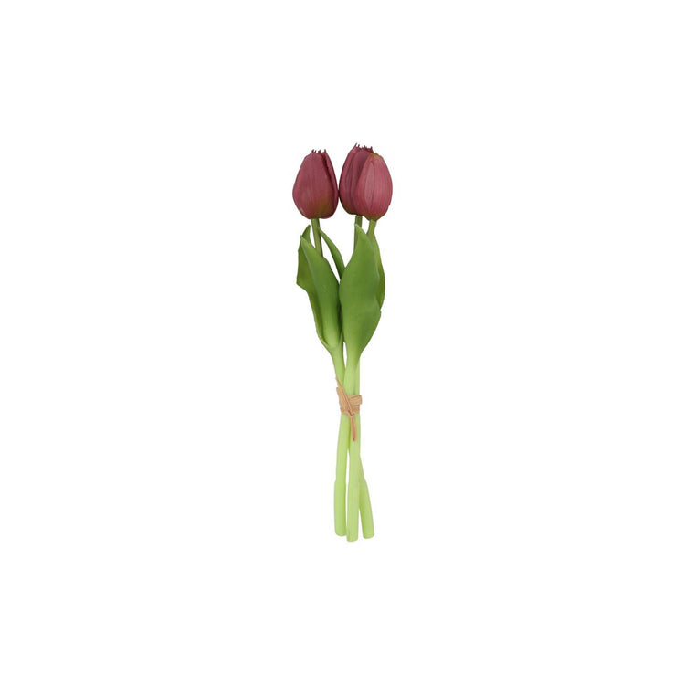 Countryfield kunstboeket tulpen paars 12x12x29cm