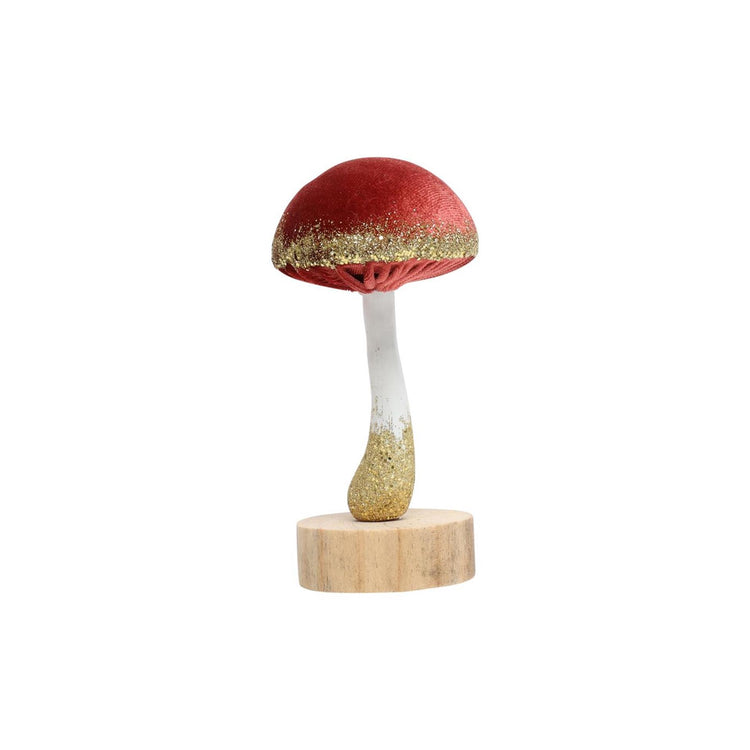 Countryfield ornament paddenstoel s roze 6,5xh11,5cm