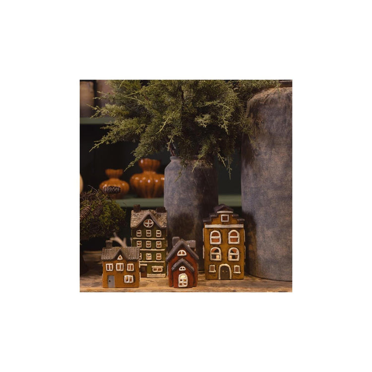 Countryfield theelicht huis dann 13,2x10x22,5cm
