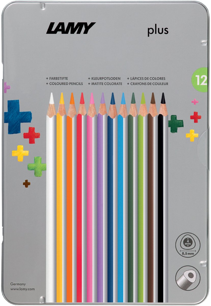 Lamy plus kleurpotloden - ergonomische potloden - 12 stuks