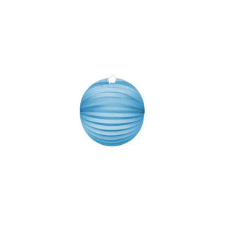 Lampion lichtblauw rond | 2 stuks