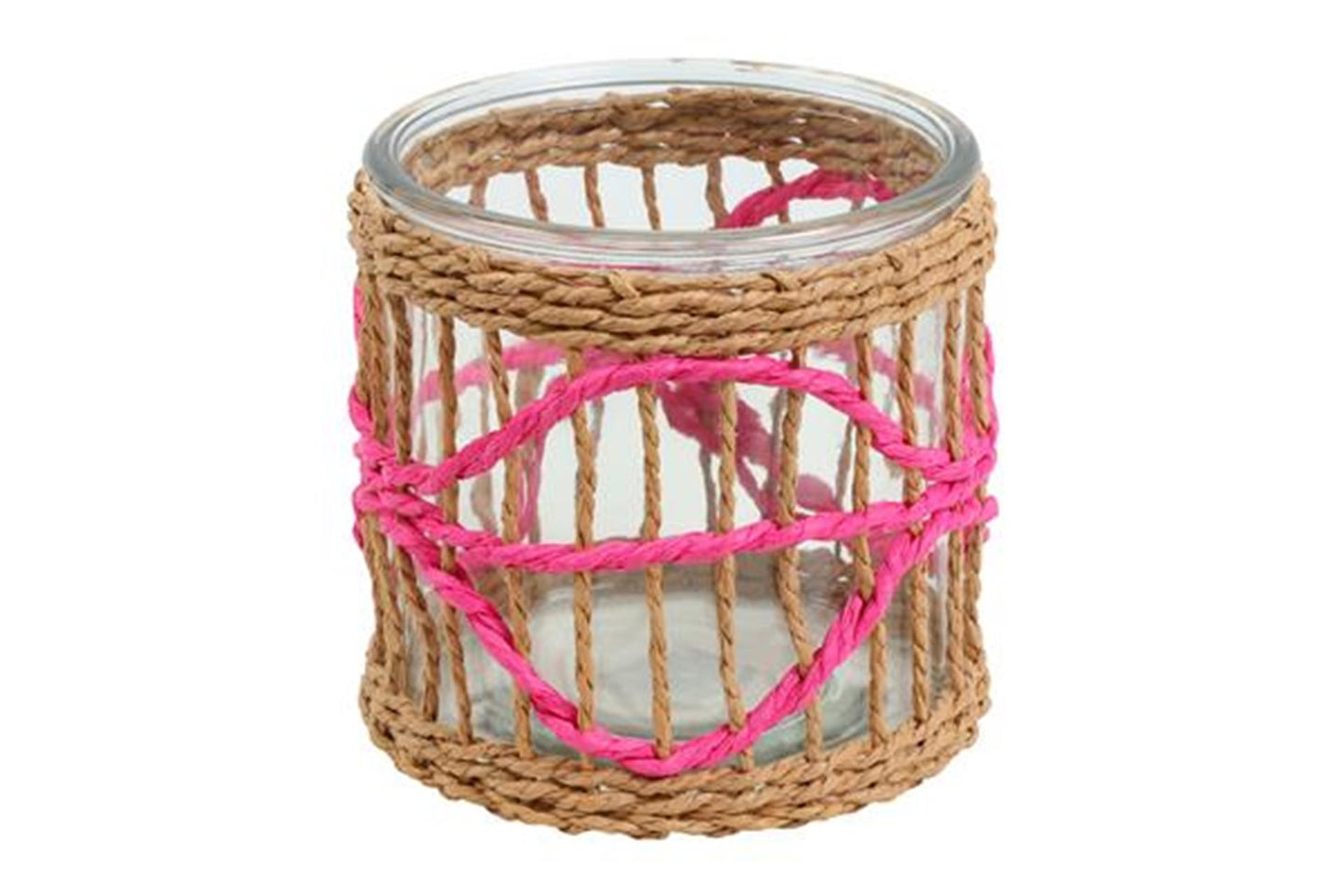 Countryfield waxinlichthouder ella l roze 12x12x12cm