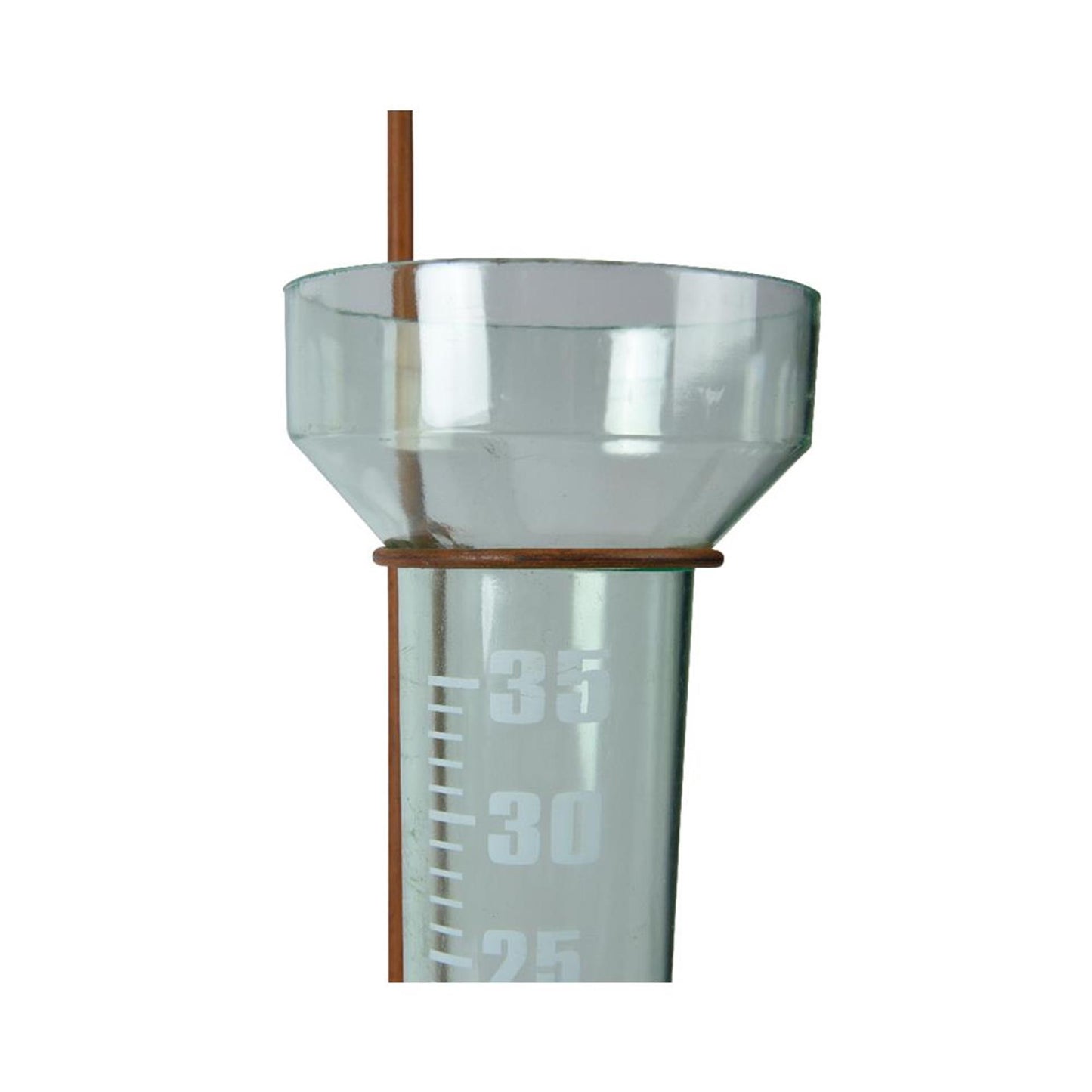 Decoris regenmeter vlinder van 22x9x83cm roest kleur