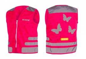 Wowow reflectievest kids nutty jacket maat l roze