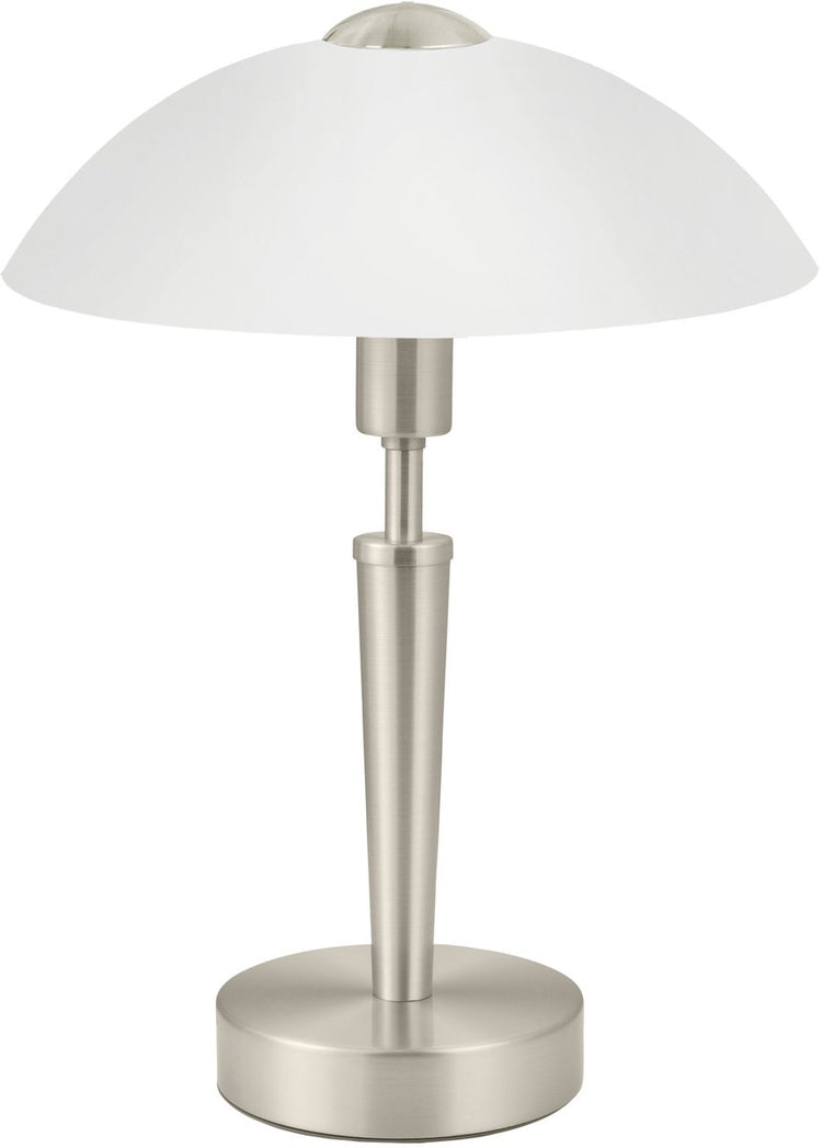 Eglo solo 1 tafellamp - e14 - 26 cm - grijs wit - dimbaar
