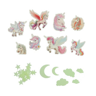 Amazing cool unicorn glow in the dark set - kinderen - multi-kleur