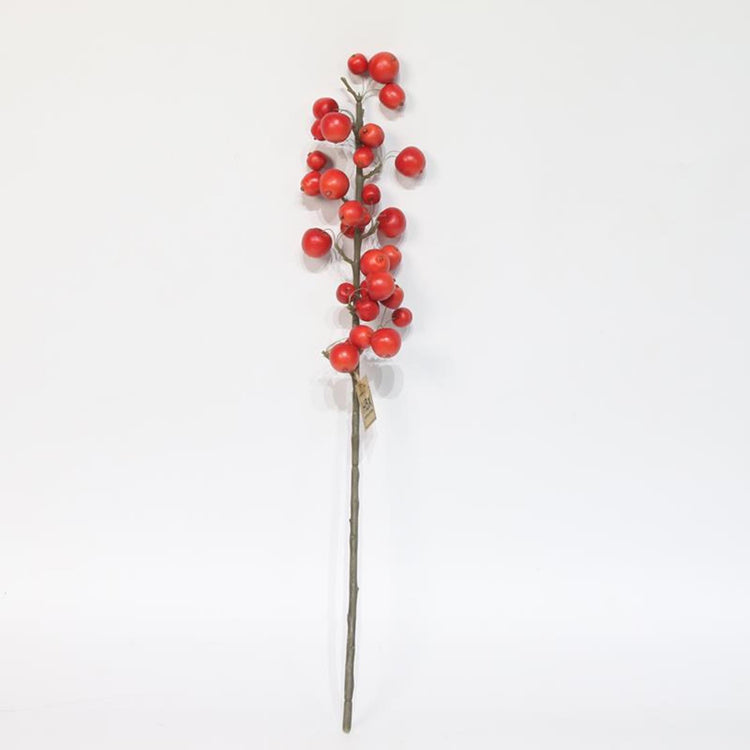 Hbx natural living kunsttak met appeltjes l66cm rood