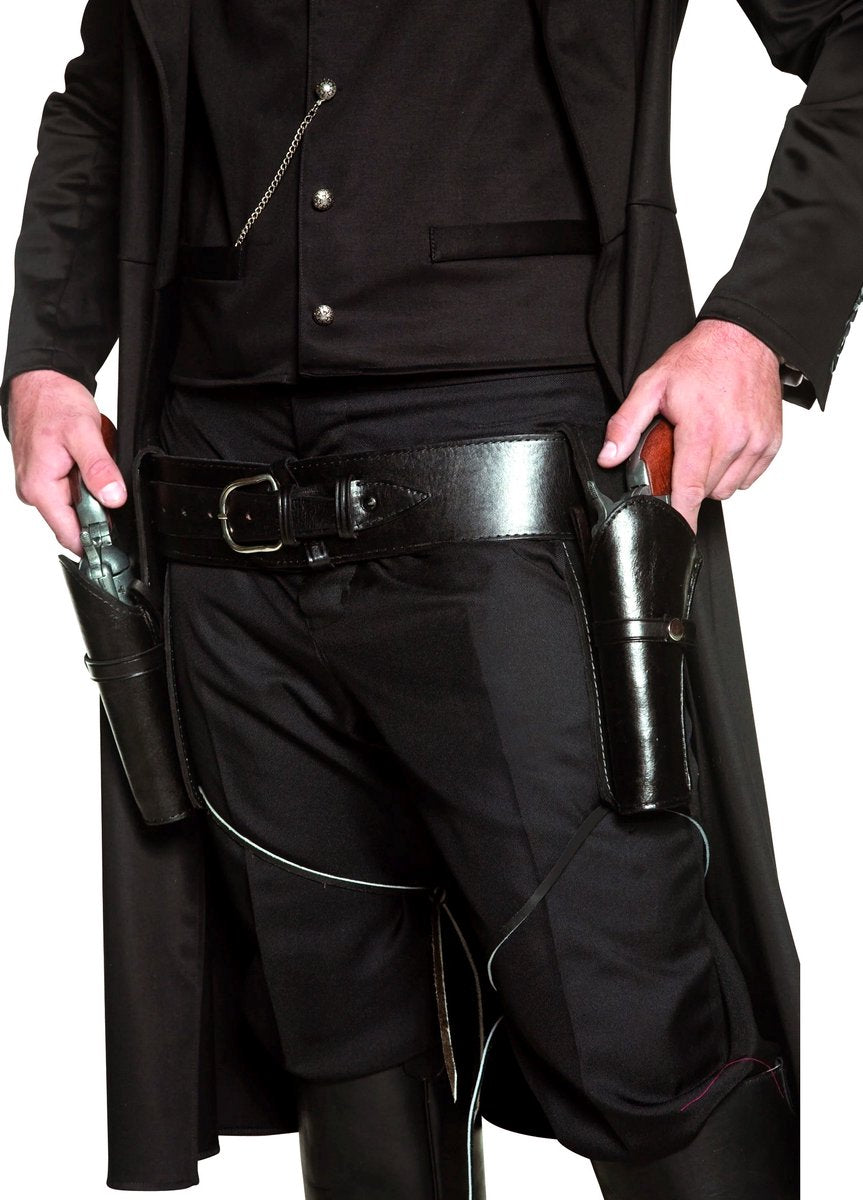 Vegaoo riem met twee holsters voor volwassenen - verkleedattribuut - one size